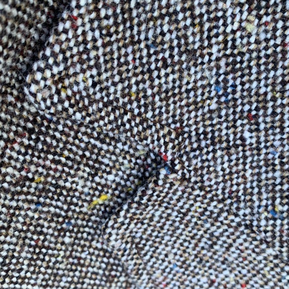 Vintique Tweed 24” Waist all Wool Lined Skirt and 2 button Pockets Jacket Suit - Picture 6 of 16